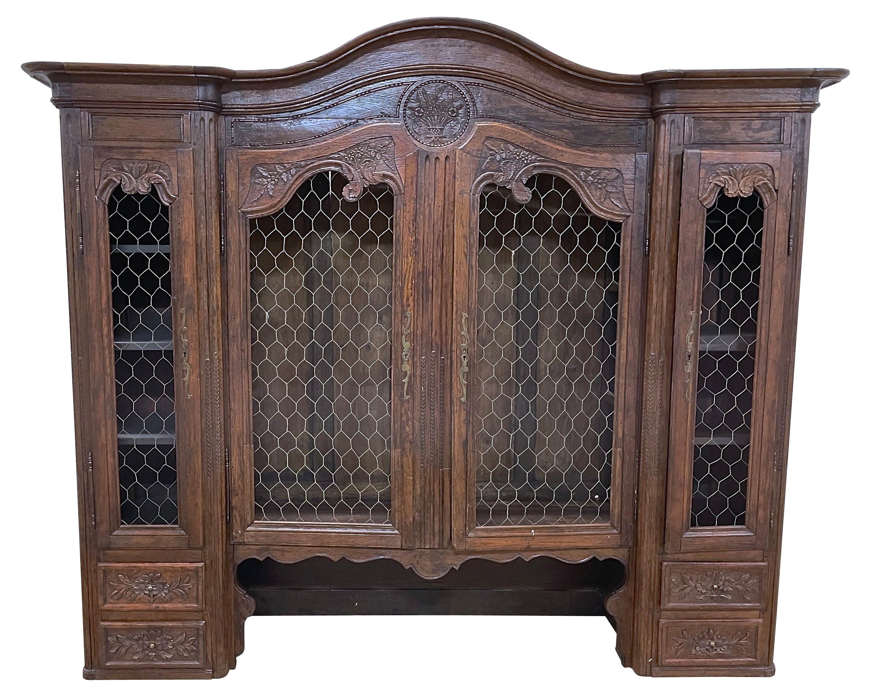Antique French Wall Hutch~P77626023