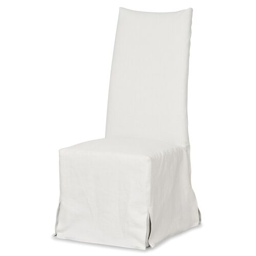 Linger Slipcovered Dining Chair, White~P77609589