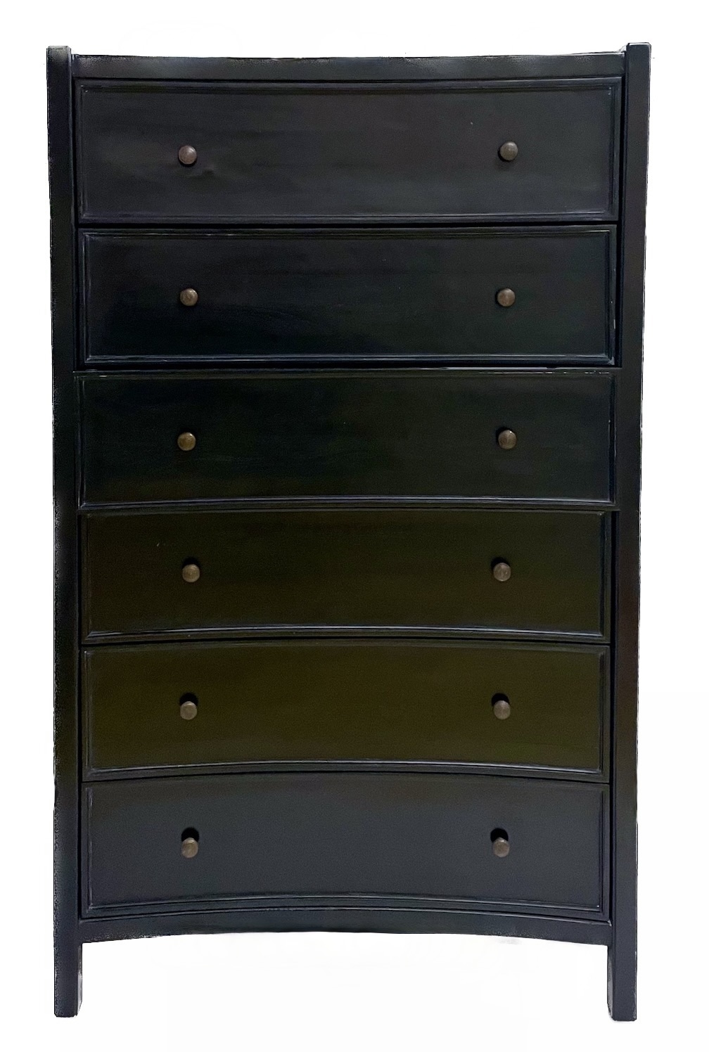 Tall Charcoal Concave Chest Of Drawers~P77679797