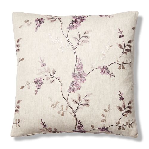 Olinda 19x19 Pillow, Lilac/Cream~P77542027