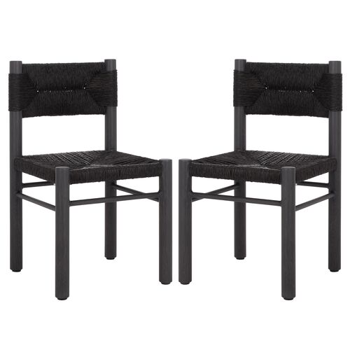 S/2 Reinar Outdoor Wicker Dining Chairs S/2 Reinar Outdoor Wicker Dining Chairs
