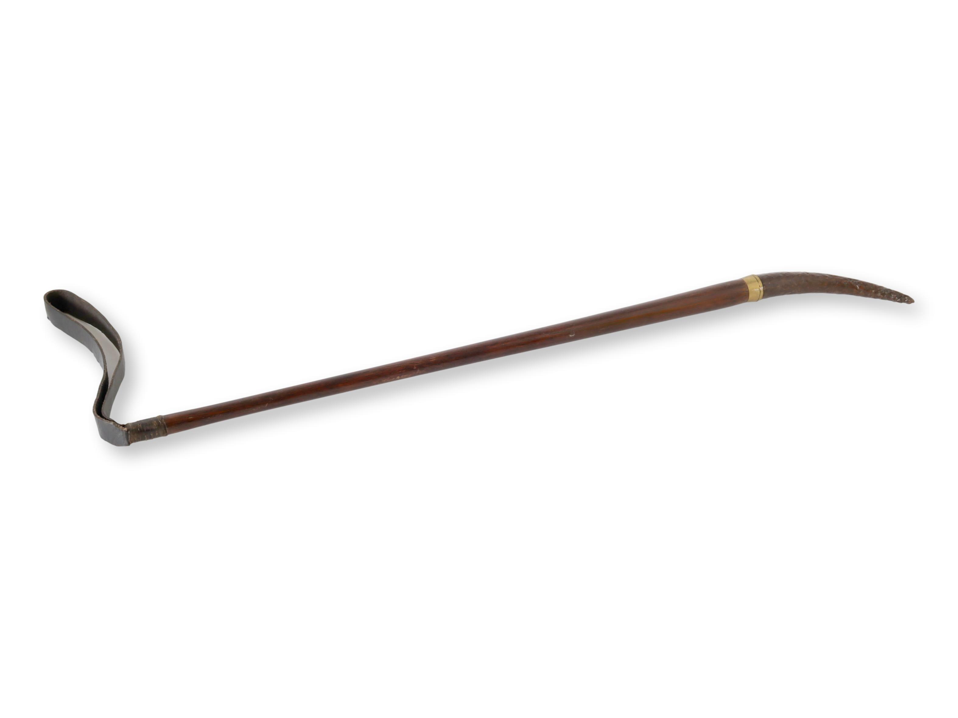 Antique English Horn Handled Riding Crop~P77673414