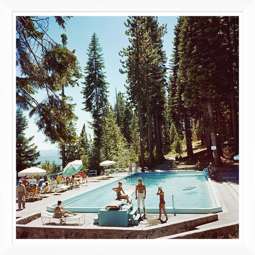 "Pool at Lake Tahoe," Slim Aarons, January 1, 1959 Photograph