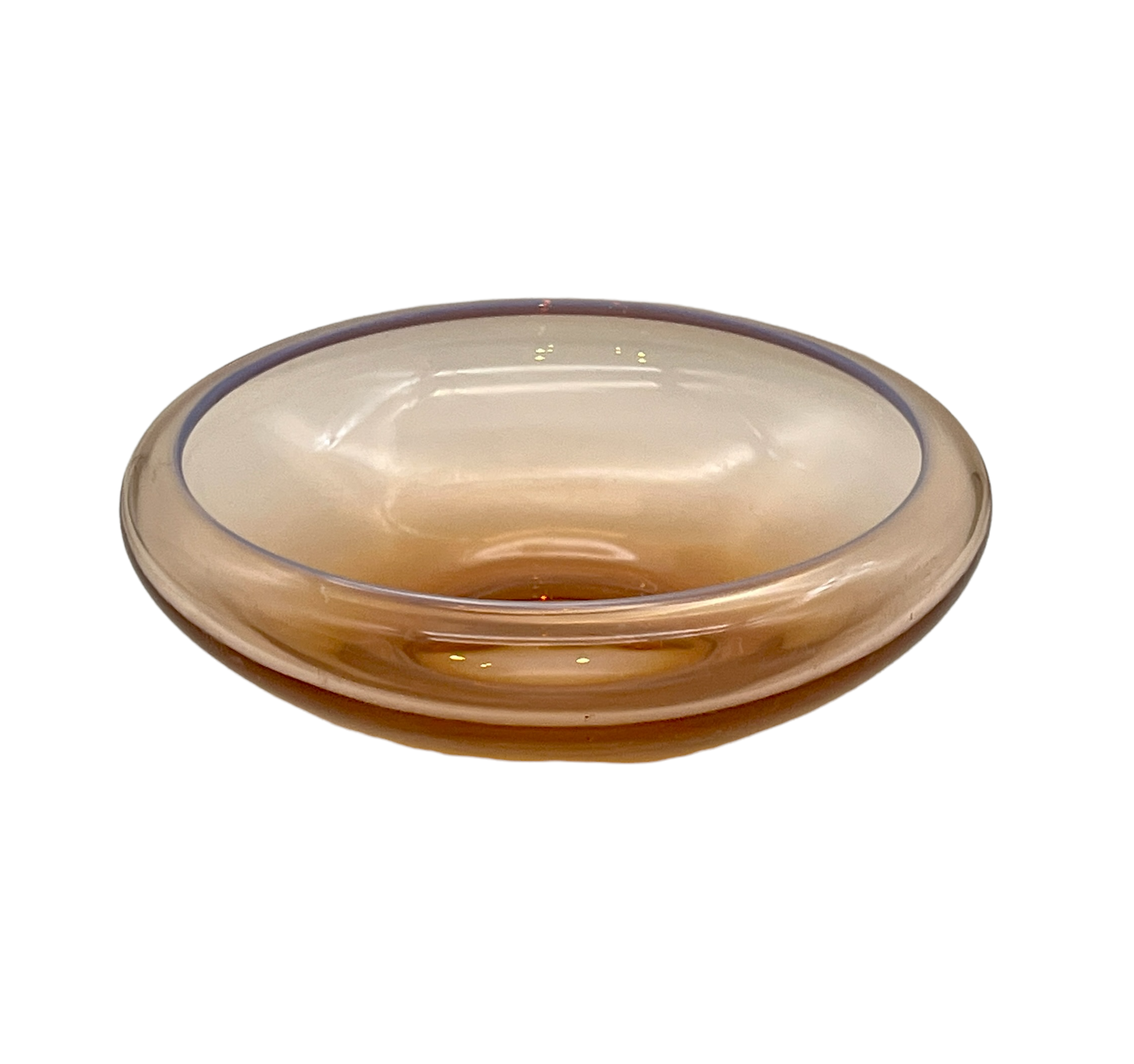 1930s Opalescent Pink & Mauve Glass Bowl~P77659277