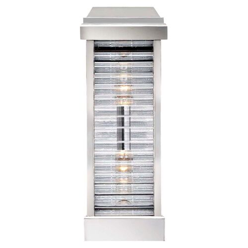 Dunmore Tall Outdoor Sconce, Polished Nickel~P77450190