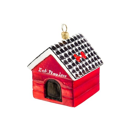 Dog House Ornament, Red~P77492990