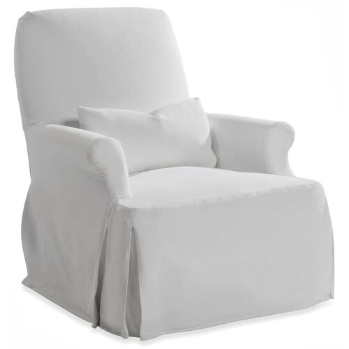 Thinking Slipcovered Chair, Optic White~P77609602