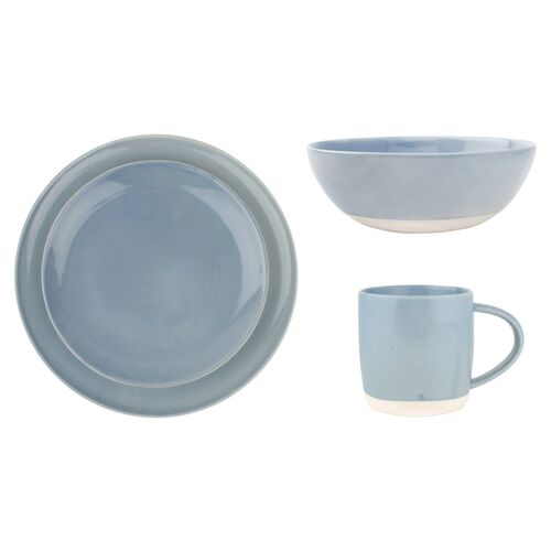 4-Pc Shell Bisque Place Setting, Blue~P77107137