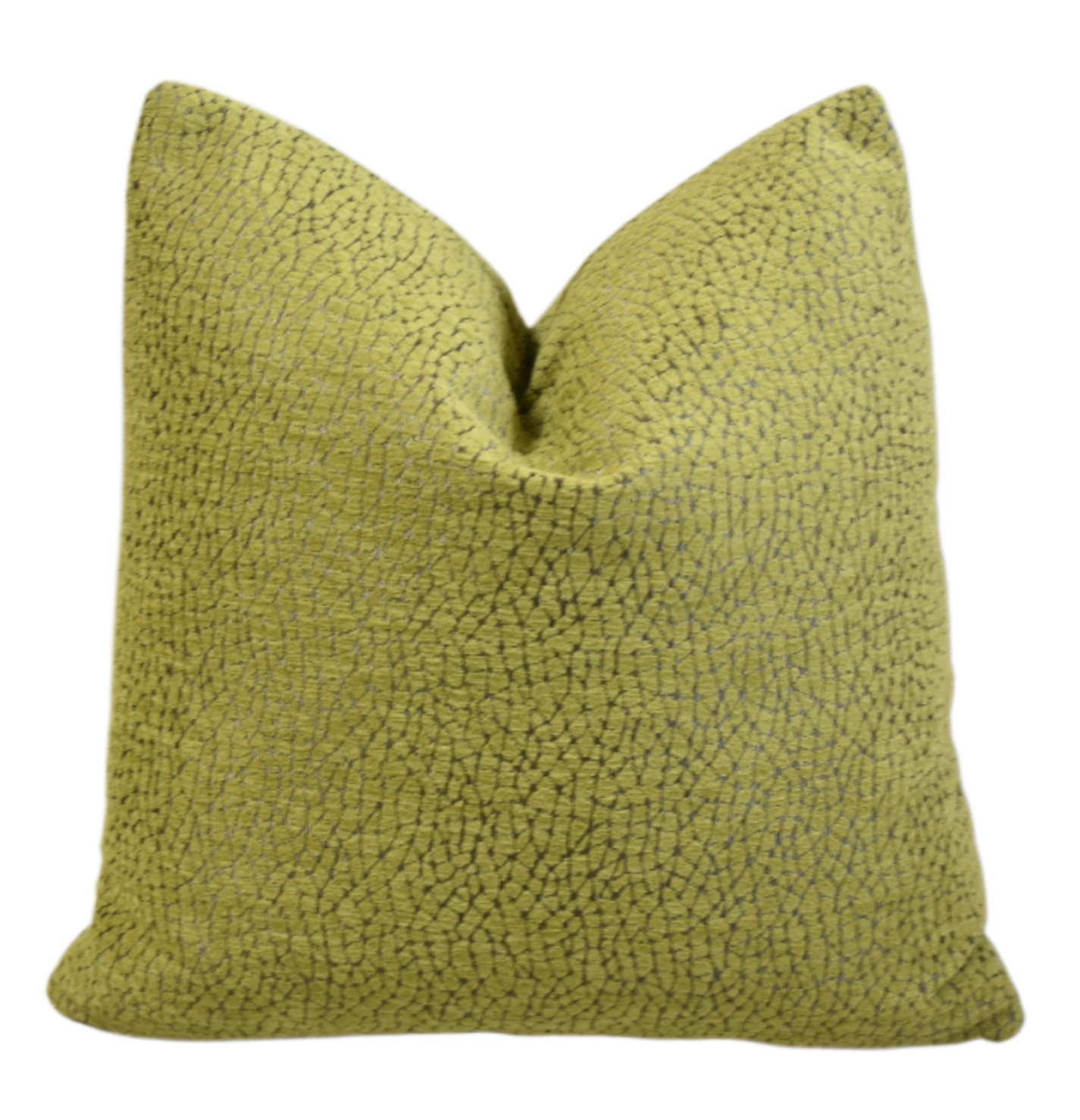 Designer Green Textured Velvet Pillow~P77759003