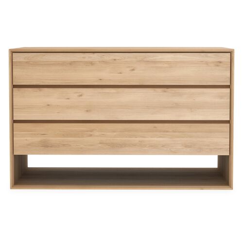 Nordic 3-Drawer Dresser, Oak~P77494246
