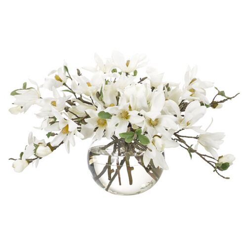 29" Magnolia in Vase, Faux~P77602665