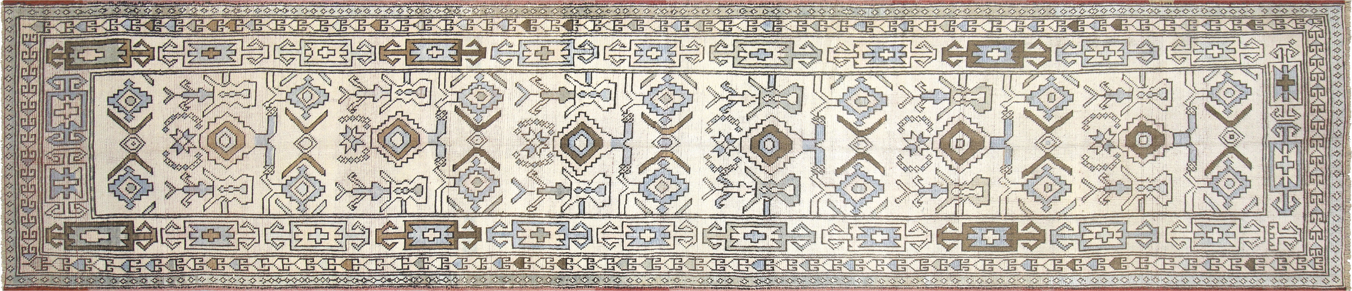 1960s Turkish Oushak Runner -3'3" x15'~P77719118