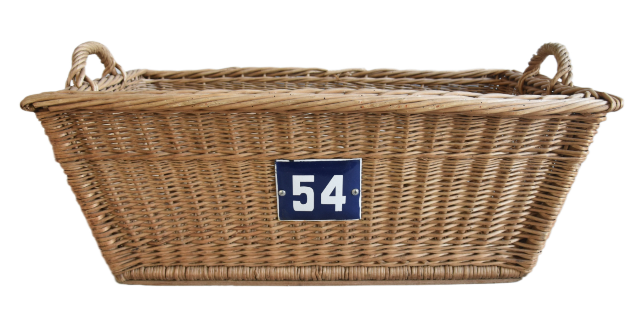 French Wicker Market Basket Number Plate~P77684397