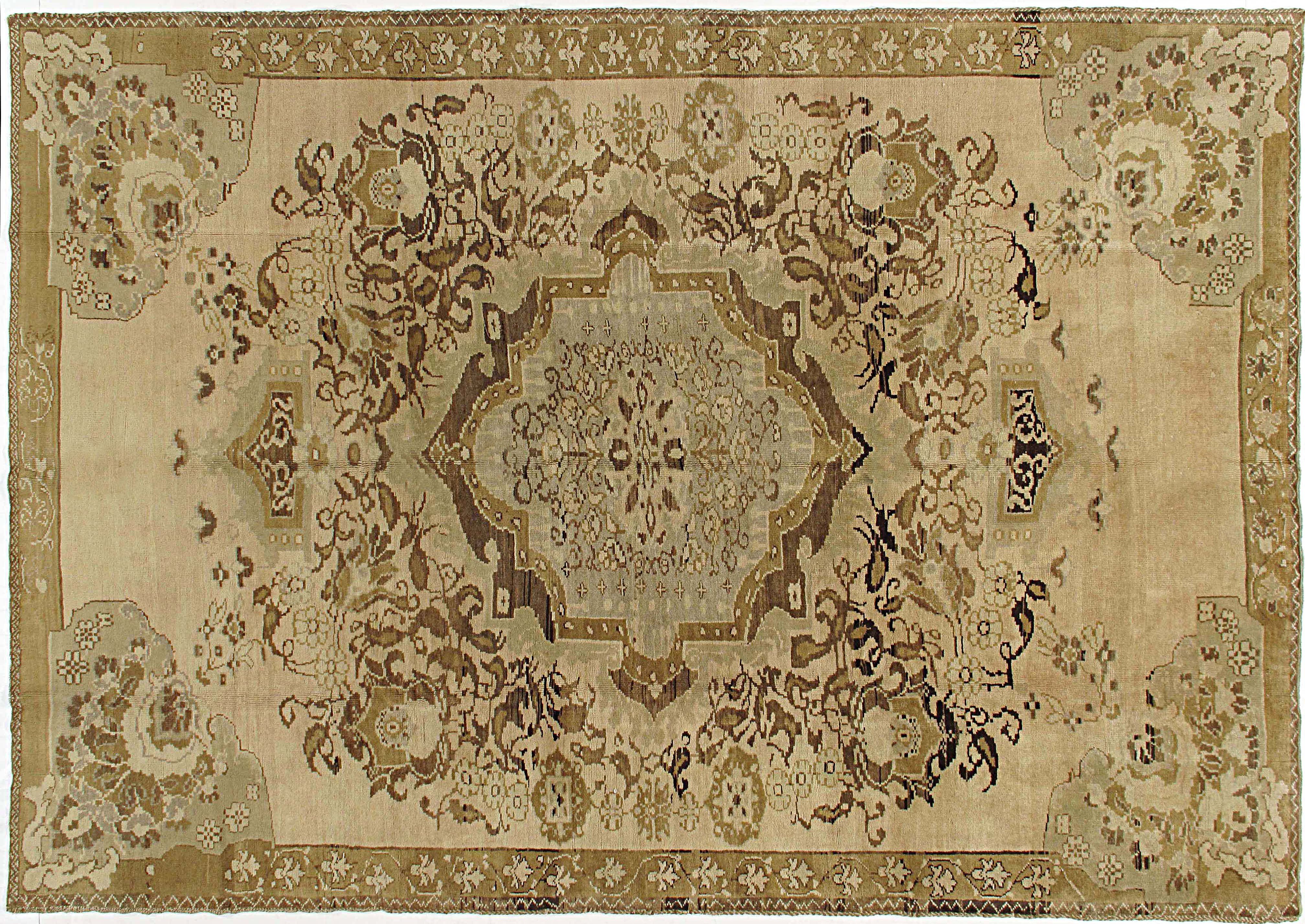 Turkish Oushak Rug Carpet, 7'4 X 10'3~P77613363