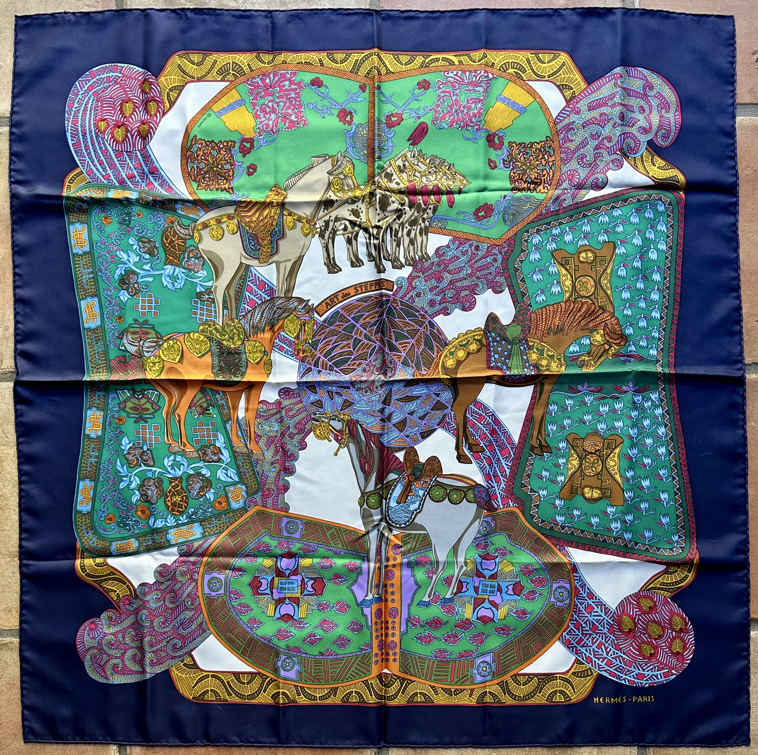 Hermès Art des Steppes Scarf~P77740616