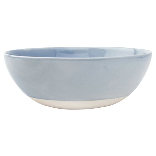 S/4 Shell Bisque Cereal Bowls, Blue~P77452510