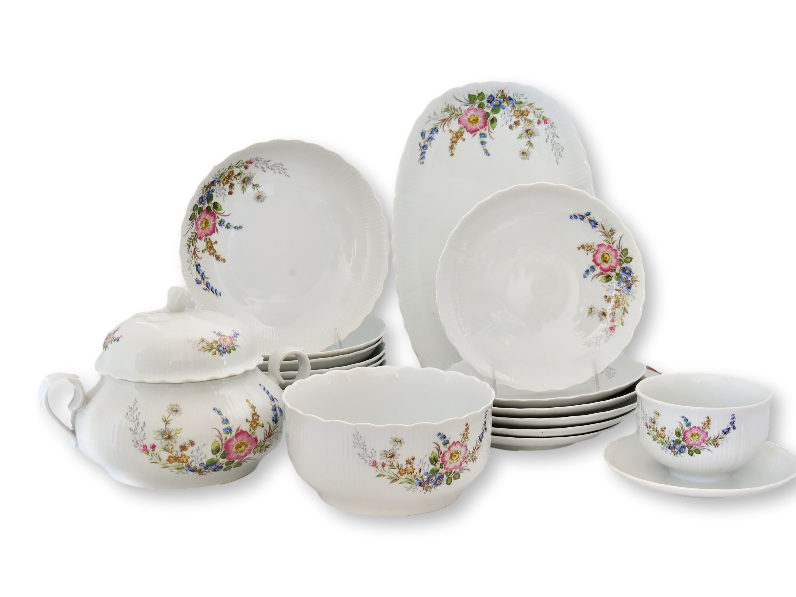 1970s Tirschenreuth Floral Serving Set~P77705546