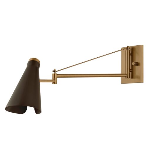 Andersen Wall Sconce, Patina Brass/Bronze
