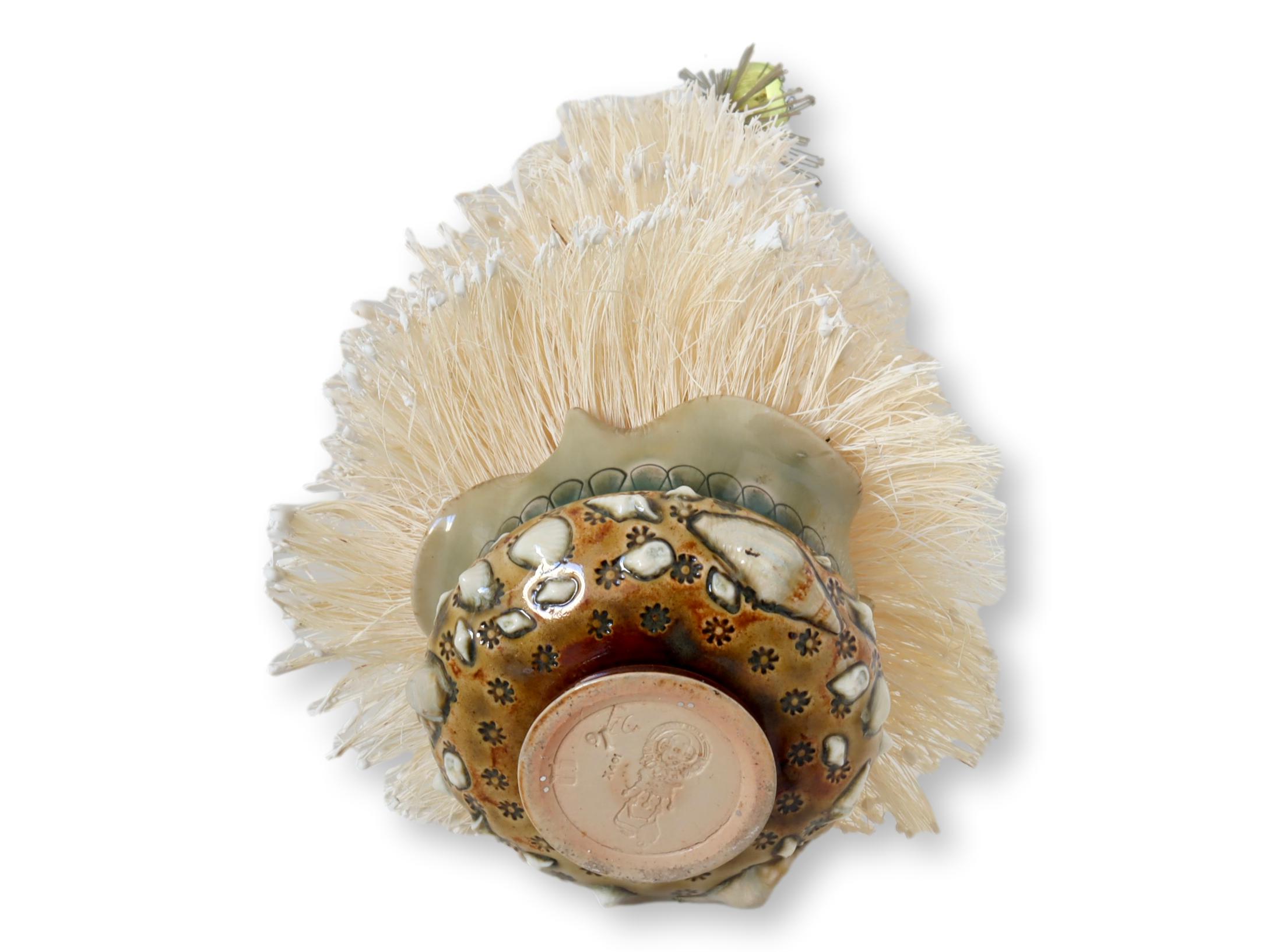 Doulton Seashell Pot w/Bottlebrush Tree~P77682550