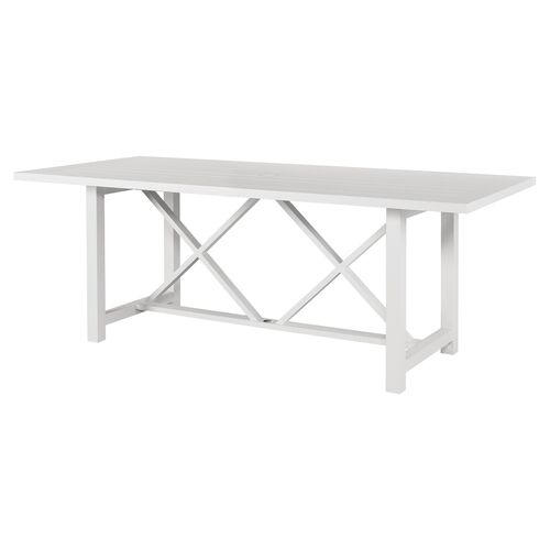 Coastal Living Cosette Outdoor Dining Table, White