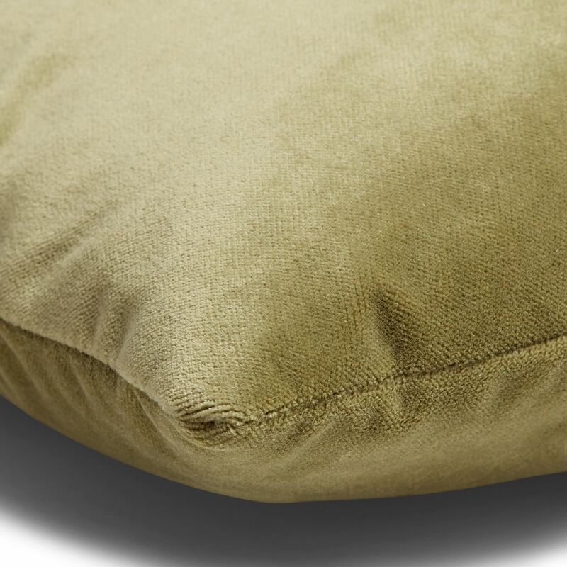 One Kings Lane Ada Long Lumbar Pillow, Moss Velvet One Kings Lane