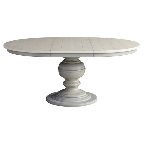 Stella Round Extension Dining Table, French Gray~P77634001