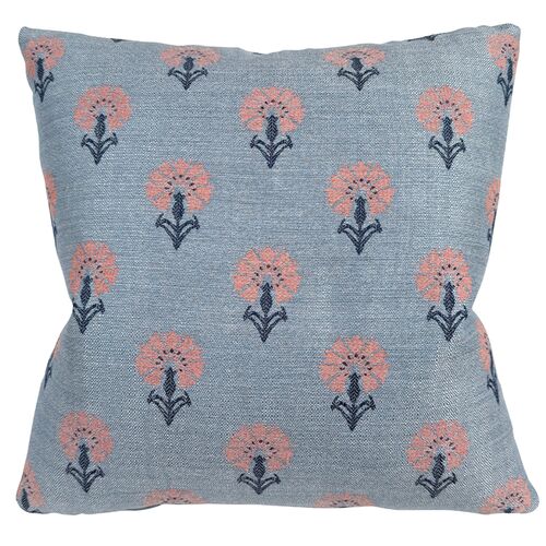Mira Floral Indoor/Outdoor 20x20 Pillow, Sunbrella