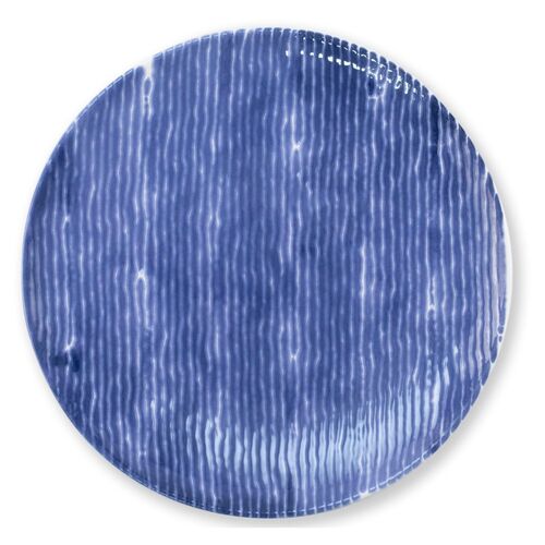 Santorini Stripe Salad Plate, Blue/White~P67605590