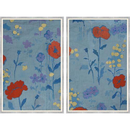 Paule Marrot, Poppies Diptych Variation I