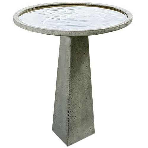 29" Aspire Birdbath, Greystone