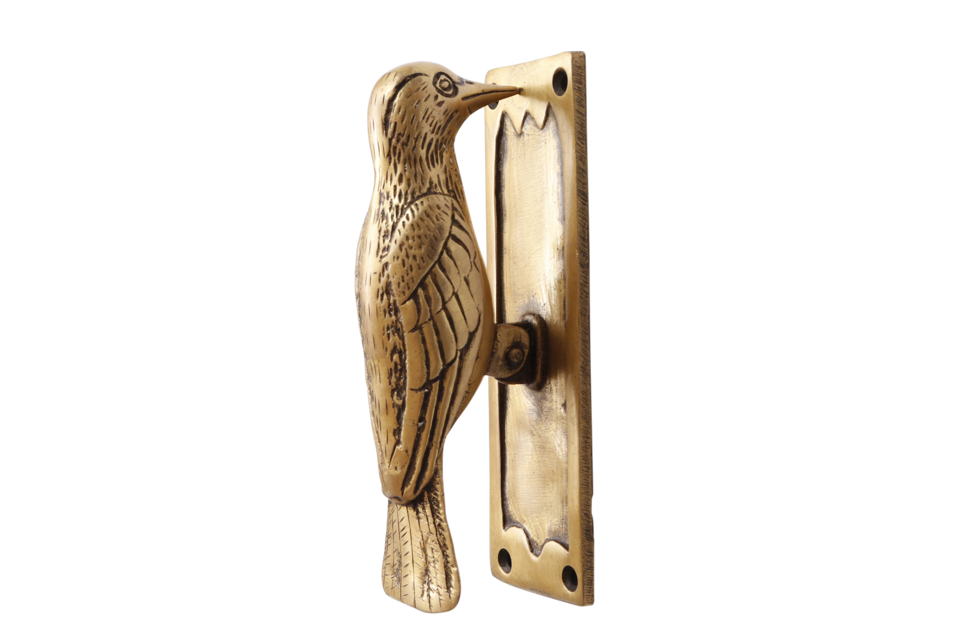 Brass Woodpecker Door Knocker~P77737366