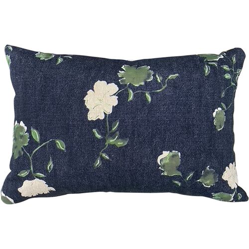 Flora Outdoor 14x20 Lumbar Pillow, Navy~P77641876