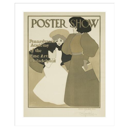 Poster Show Pennsylvania Academy of the Fine Arts Poster by Maxfield Parrish Framed Print Poster Show Pennsylvania Academy of the Fine Arts Poster by Maxfield Parrish Framed Print