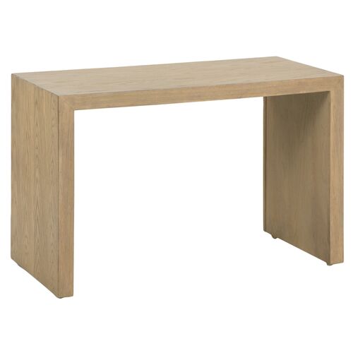 Agatha Oak Waterfall Cocktail Table, Natural