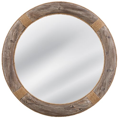 Grafton Wall Mirror, Brown