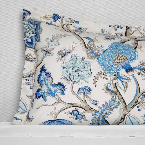 SFERRA x Scalamandré Pondicherry Sham, Sea