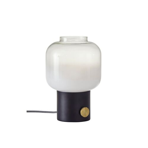 Ezra Table Lamp, Matte Black/Brass~P69529925