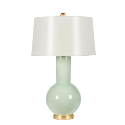 Spring Coventry Ceramic Table Lamp, Celedon