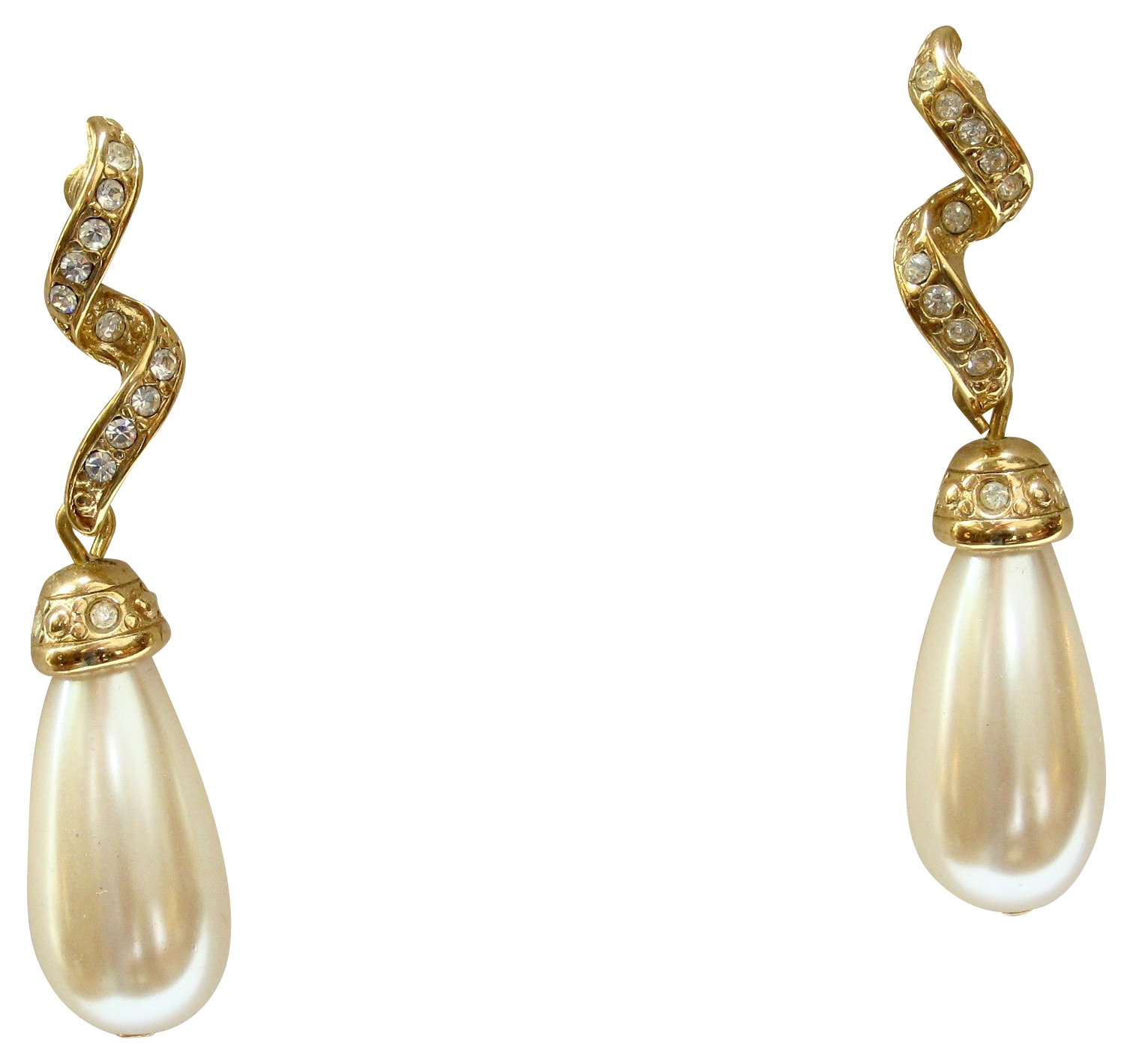 Faux-Pearl Drop Earrings