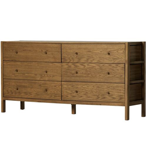 Beacon 6-Drawer Dresser, Tawny Oak