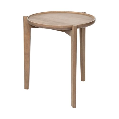 Pasilla Round Solid Wood Accent Table Pasilla Round Solid Wood Accent Table