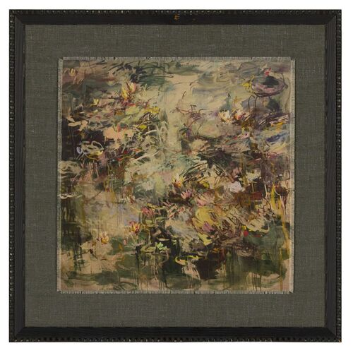 Evening Reflections Painting by Lilia Orlova-Holmes, Black Frame Evening Reflections Painting by Lilia Orlova-Holmes, Black Frame