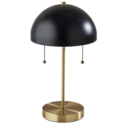 Finn Table Lamp, Antique Brass/Black~P77620322