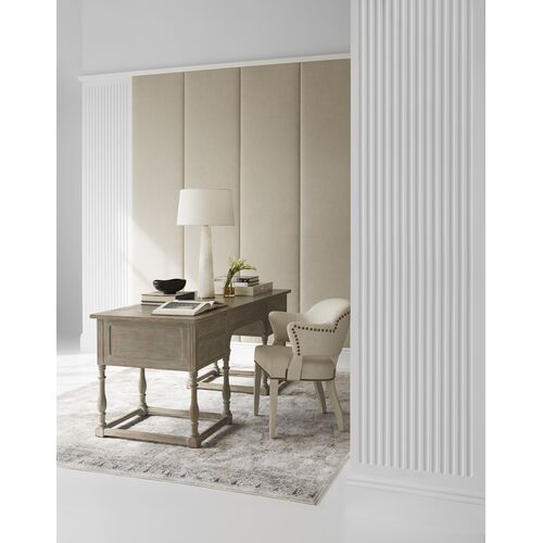 Adeline Large Quatrefoil Table Lamp, Alabaster