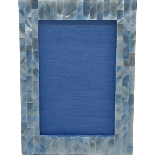 Mother-of-Pearl Picture Frame, Blue~P77640685
