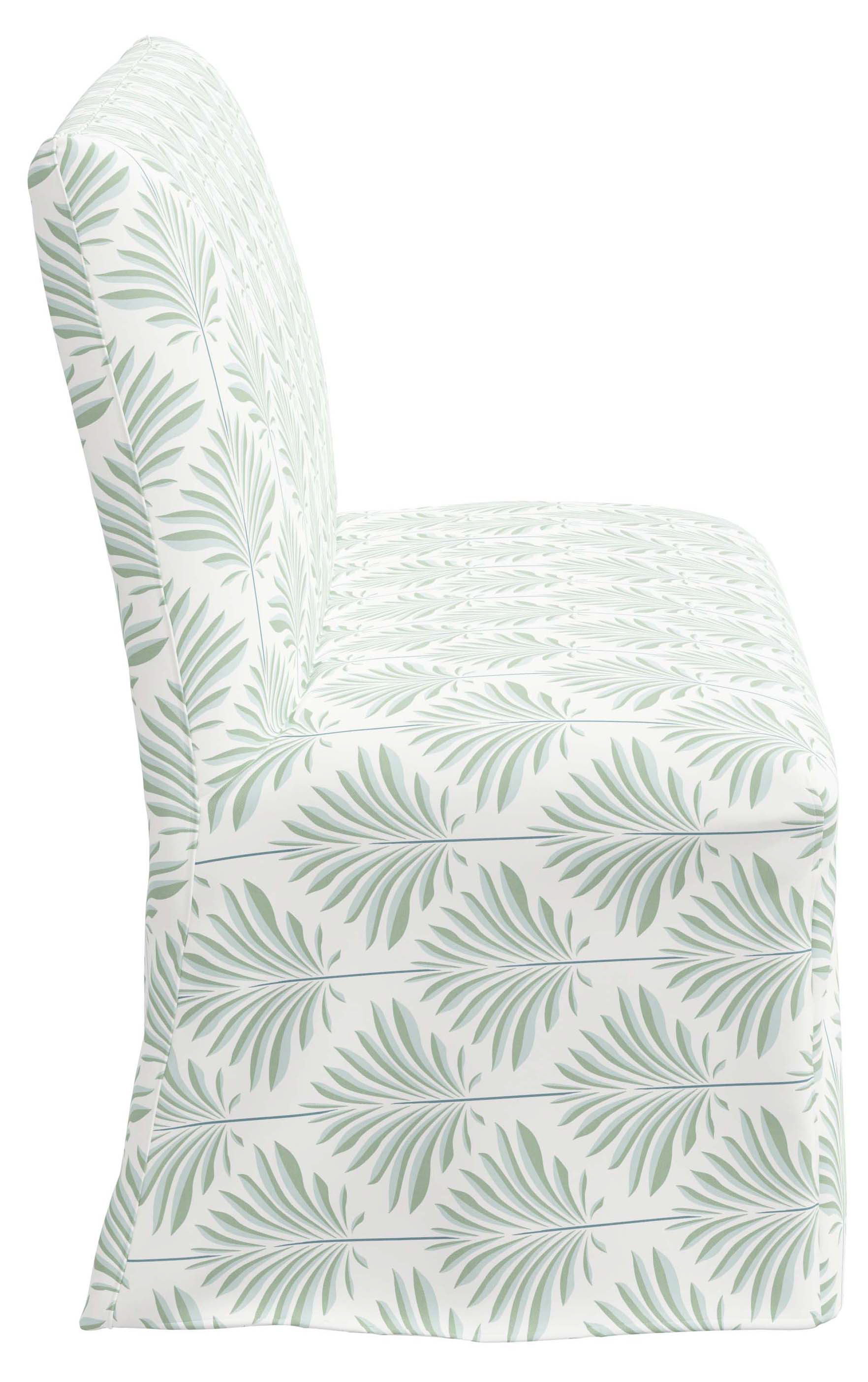 Edith Slipcover Dining Banquette, Cerifera Palm
