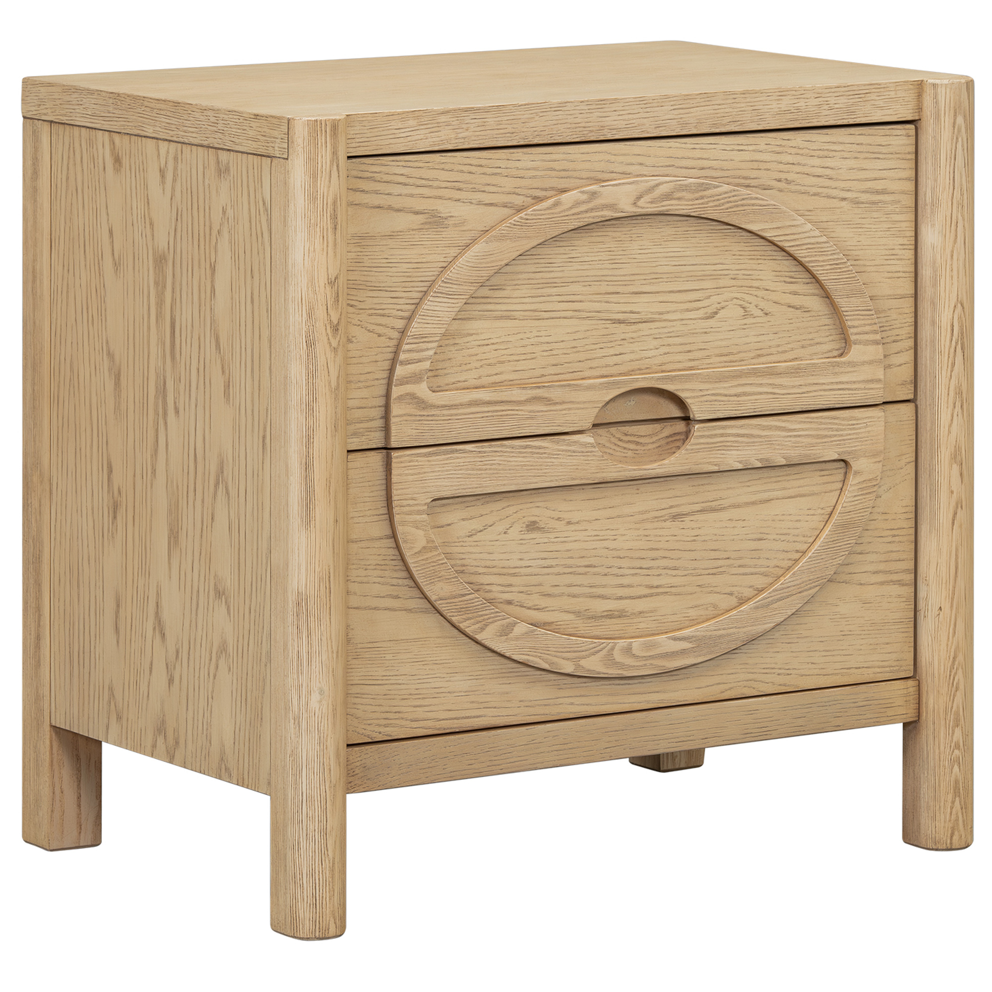 Sète Nightstand, Natural Oak