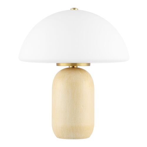 Cowen 13.5" Table Lamp, Natural/Brass Cowen 13.5" Table Lamp, Natural/Brass