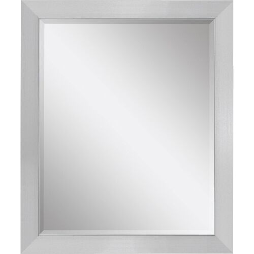 Chrome Beveled Wall Mirror, Silver Chrome Beveled Wall Mirror, Silver