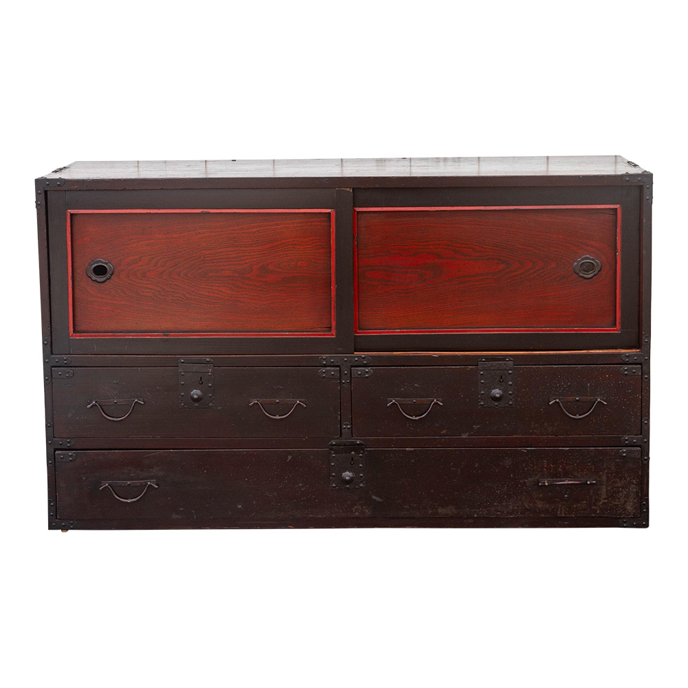 Mixed Wood Antique Tansu Cabinet~P77658661